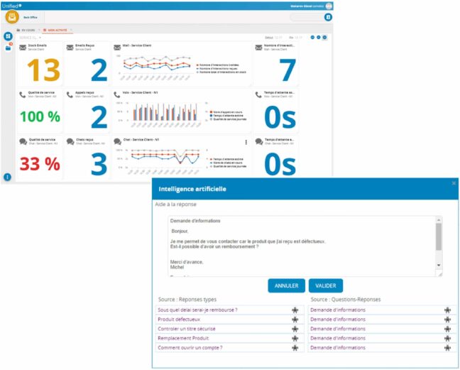 Logiciel service client