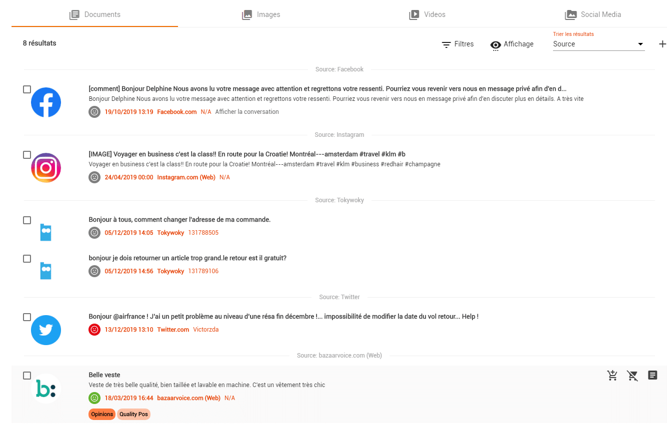 Logiciel service client